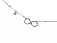 Collar Mirco Visconti Mujer in Oro blanco Diamante 0.13 Ct Z616/20 - Z616/20